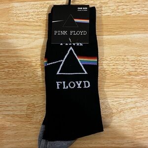 Pink Floyd Graphic Socks NWT crew socks rainbow